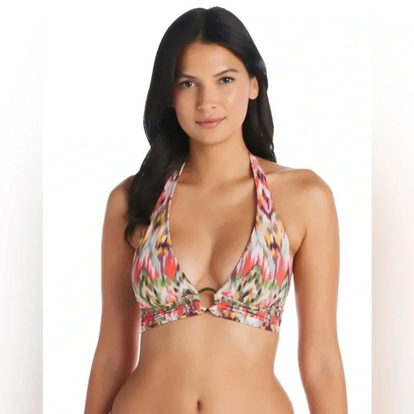 Bleu Rod Beattie Free Spirit Ring Halter Top and High Waist Bikini Bottom Sz 6 - Picture 2 of 8